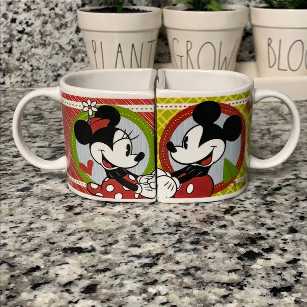 Mickey and Minnie doble coffee cup